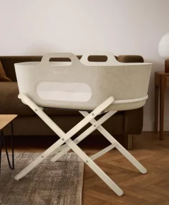 SnuzBaskit Moses Basket & Stand - Barley/Cashmere