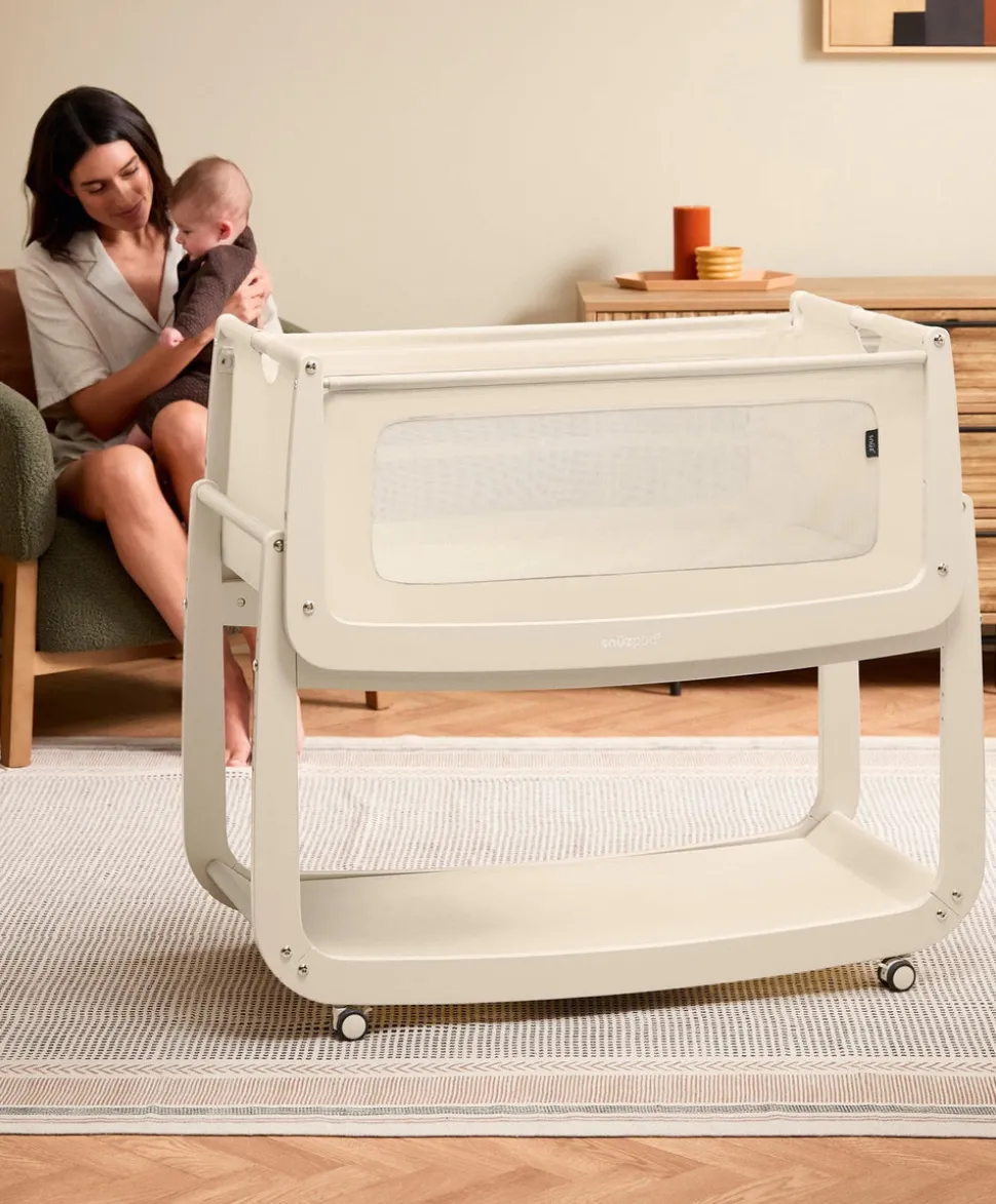 SnuzPod 5 Bedside Crib - Cashmere