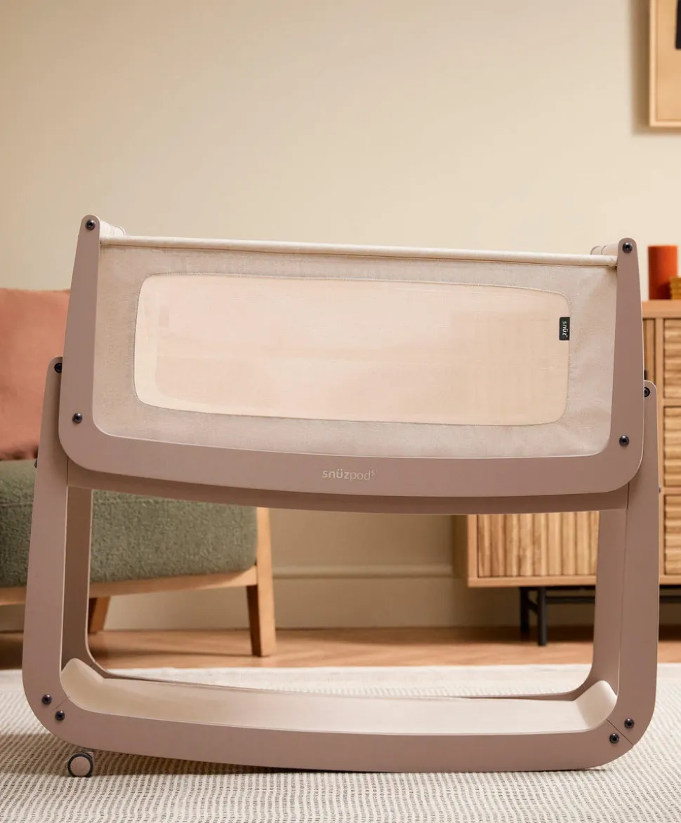 SnuzPod 5 Bedside Crib - Mocha