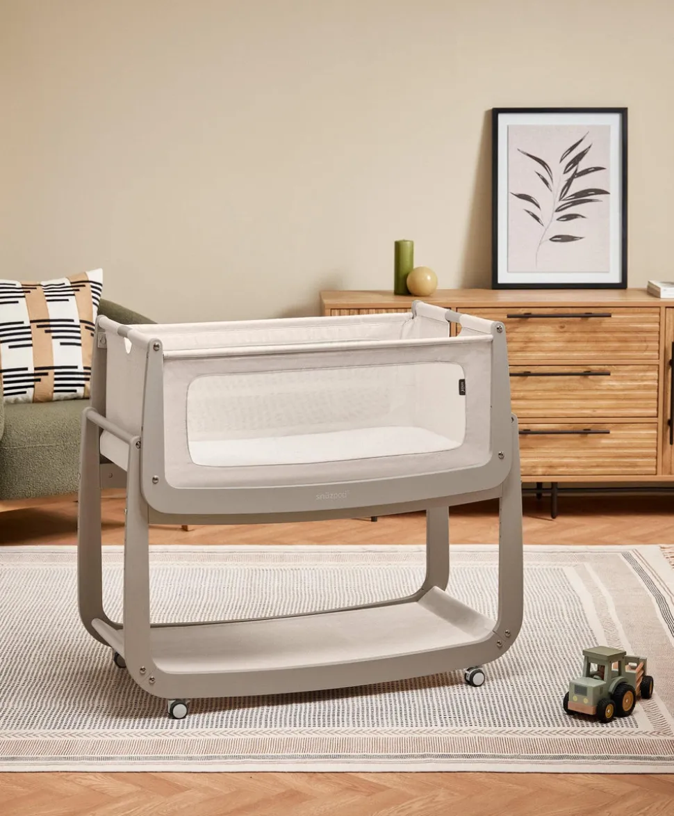 SnuzPod 5 Bedside Crib - Pebble