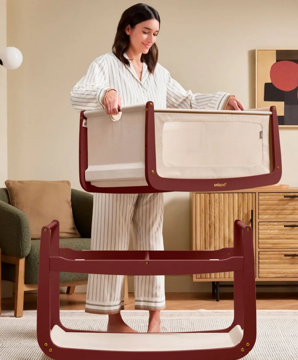 SnuzPod 5 Bedside Crib - Rouge