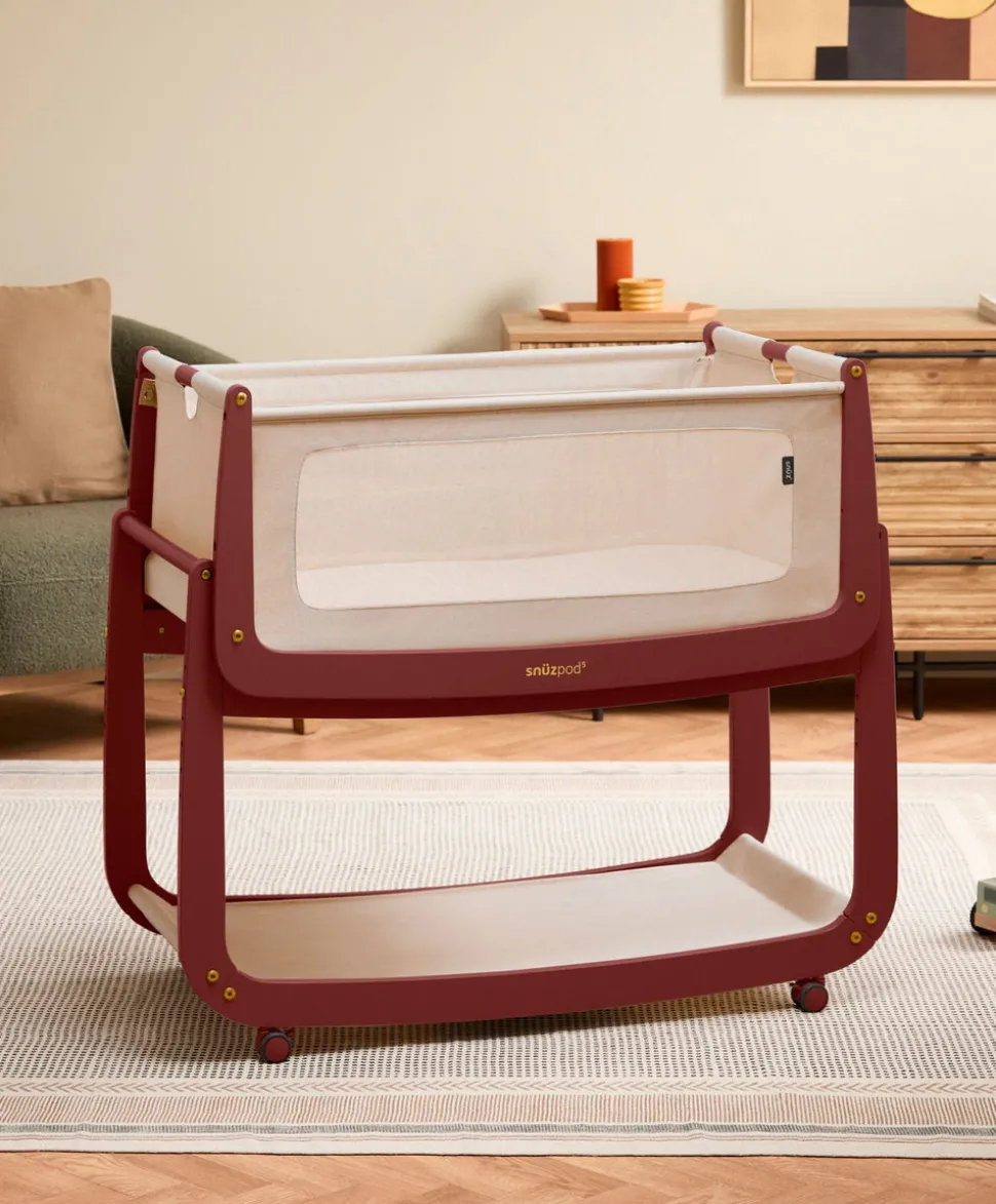 SnuzPod 5 Bedside Crib - Rouge