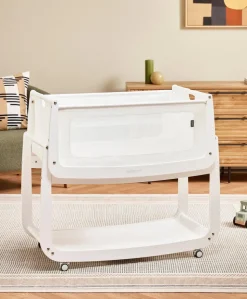 SnuzPod 5 Bedside Crib - White