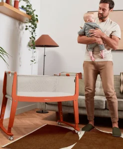 SnuzPod Studio Bedside Crib – Florence Ember