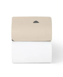Snuz Twin Pack Cot & Cotbed Sheets - Sand Cloud