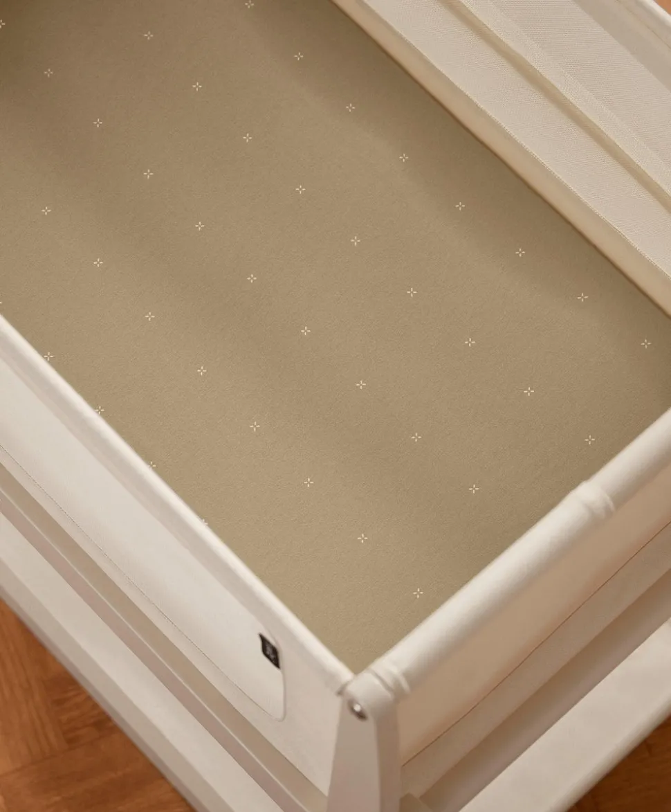 Snuz Twin Pack Crib Sheets - Sage Cross