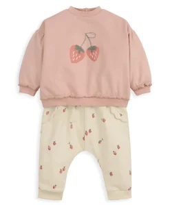 Strawberry Top and Joggers Outfit Set