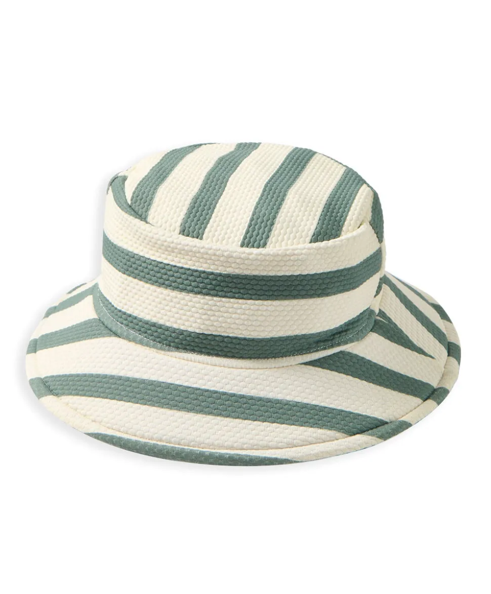 Stripe Bucket Swim Hat
