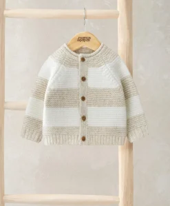 Stripe Cardigan - Cream