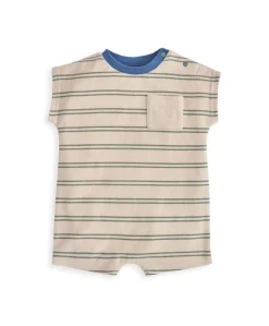 Striped Terry Towelling Romper