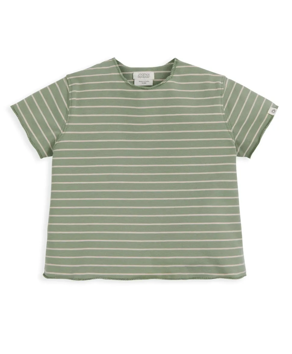 Striped T-Shirt andTrouser Outfit Set