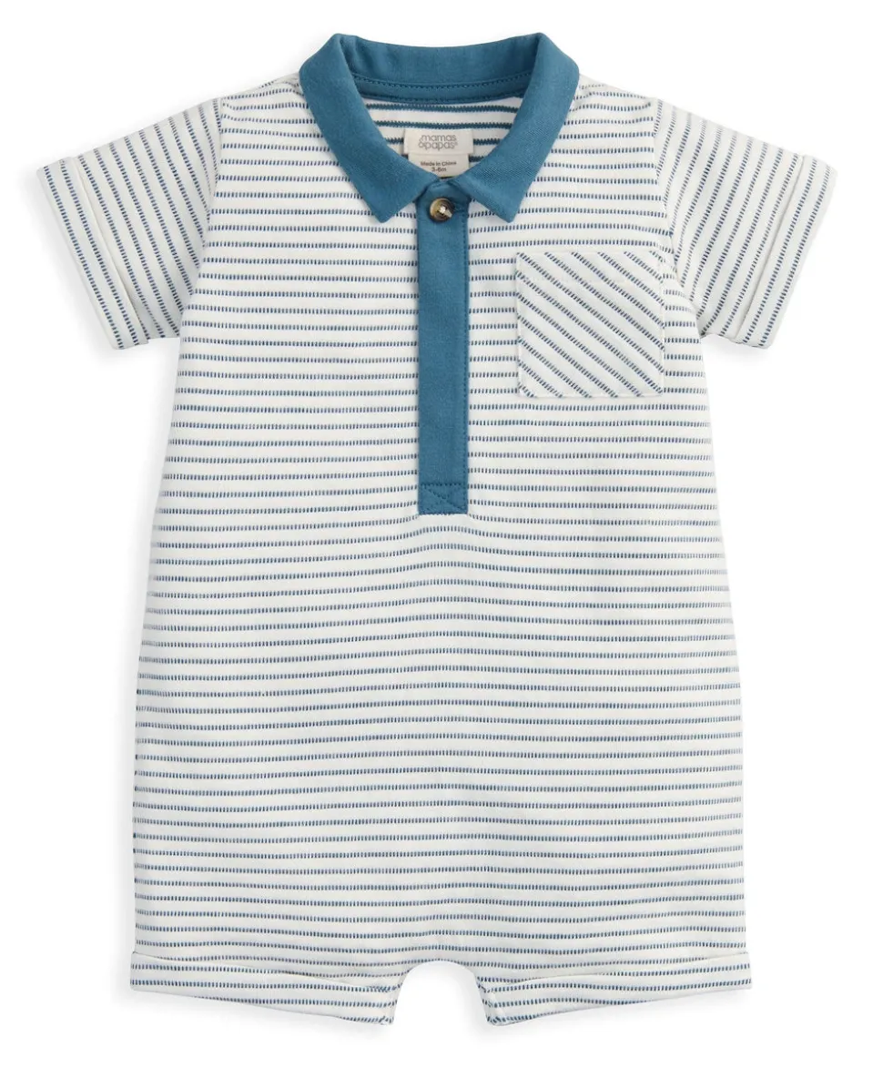 Stripe Polo Romper