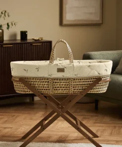 The Little Green Sheep Moses Basket Stand - Walnut
