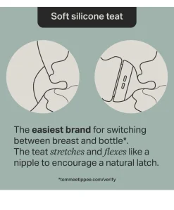 Tommee Tippee Advanced Anti-Colic Baby Bottle with Extra-Slow Flow Teat (Pack of 3) - 150ml