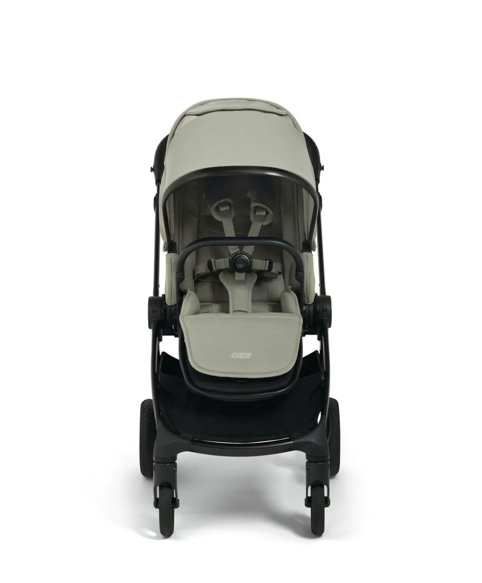 Vardo Complete Pushchair Bundle with Cybex Cloud T+ i-Size Rotating Baby Car Seat & Base (9 Pieces) - Sage