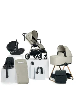 Vardo Complete Pushchair Bundle with Maxi-Cosi Pebble 360 Pro² Car Seat & Base (9 Pieces) - Shell