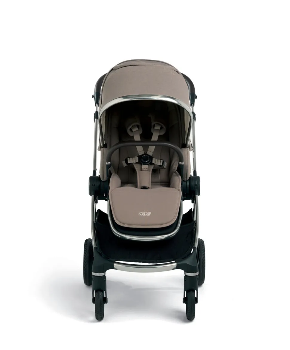 Vardo Complete Pushchair Bundle with Cybex Cloud T i-Size Rotating Baby Car Seat & Base (9 Pieces) - Heritage
