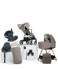 Vardo Complete Pushchair Bundle with Cybex Cloud T+ i-Size Rotating Baby Car Seat & Base (9 Pieces) - Heritage