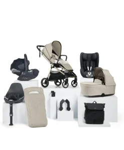 Vardo Pushchair Baby to Toddler Travel Bundle with Cybex Cloud T & Sirona T (10 Pieces) - Shell