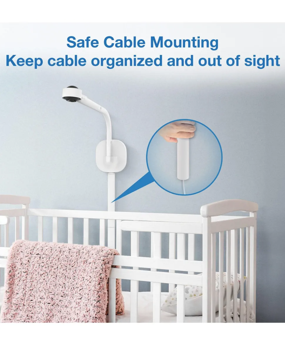 VTech RM7766HD 7inch Smart Pan & Tilt Baby Monitor & Camera Floorstand - White