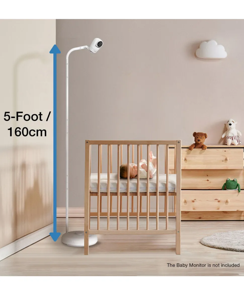 VTech RM7766HD 7inch Smart Pan & Tilt Baby Monitor & Camera Floorstand - White