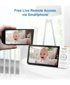 VTech RM5755HD 5 Smart Baby Monitor & Camera Floorstand - White
