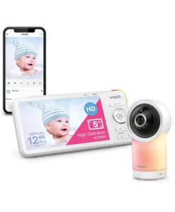VTech RM5766HD Smart Video Baby Monitor & Camera Floorstand - White