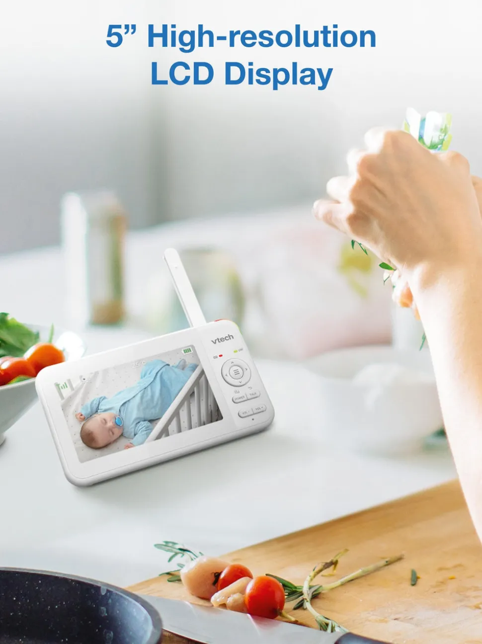 VTech VM5467 5inch Pan & Tilt Video Monitor with Night Light