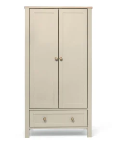 Wedmore 3 Piece Cotbed Range with Dresser Changer & Wardrobe - Cashmere/Oak
