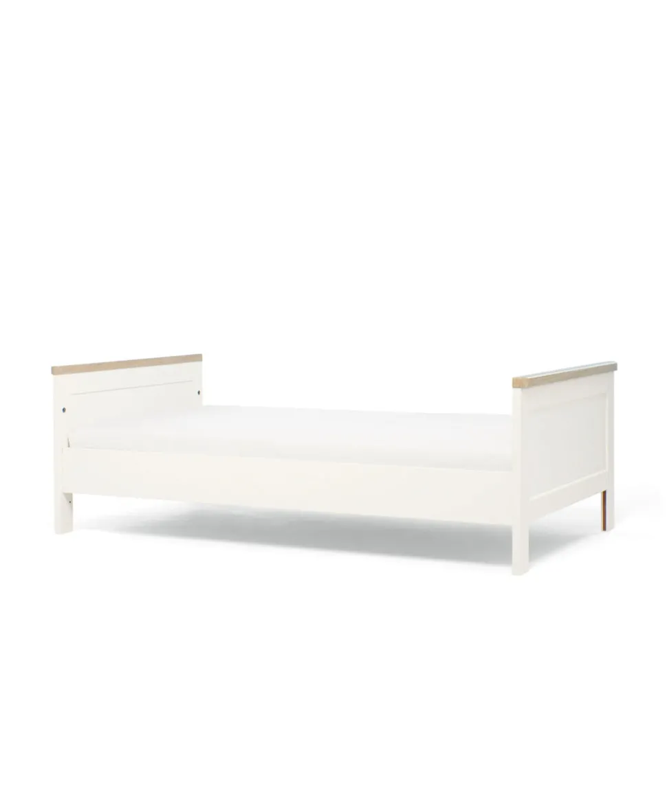 Wedmore 3 Piece Cotbed Range with Premium Dual Core Mattress - White/Oak