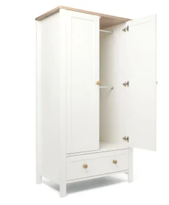 Wedmore 3 Piece Cotbed Range with Premium Dual Core Mattress - White/Oak