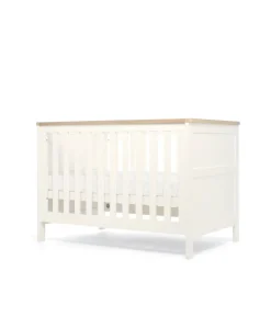 Wedmore 3 Piece Small Cotbed Range with Premium Dual Core Mattress - White/Oak