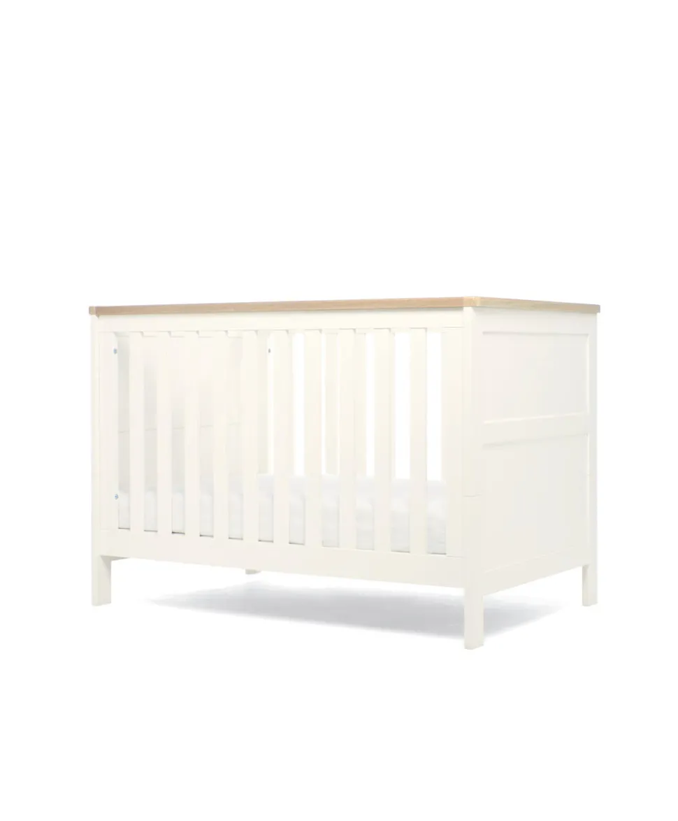 Wedmore 3 Piece Small Cotbed Range with Dresser Changer & Wardrobe - White/Oak