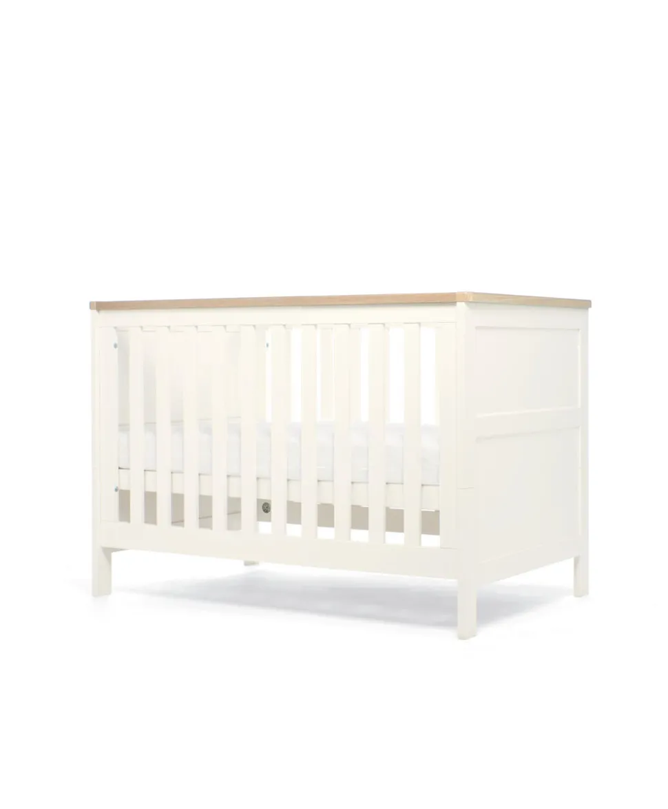 Wedmore 3 Piece Small Cotbed Range with Dresser Changer & Wardrobe - White/Oak