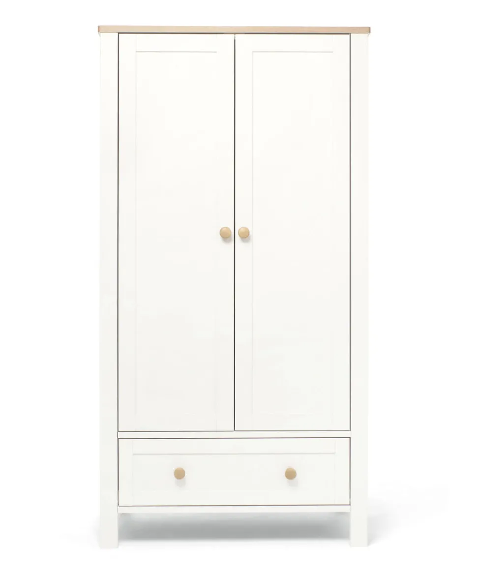 Wedmore 3 Piece Small Cotbed Range with Dresser Changer & Wardrobe - White/Oak