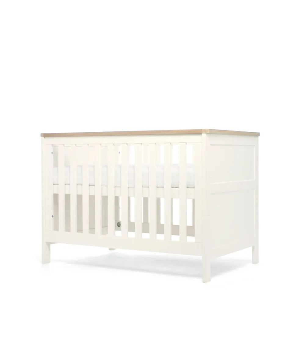 Wedmore 3 Piece Small Cotbed Range with Dresser Changer & Wardrobe - White/Oak