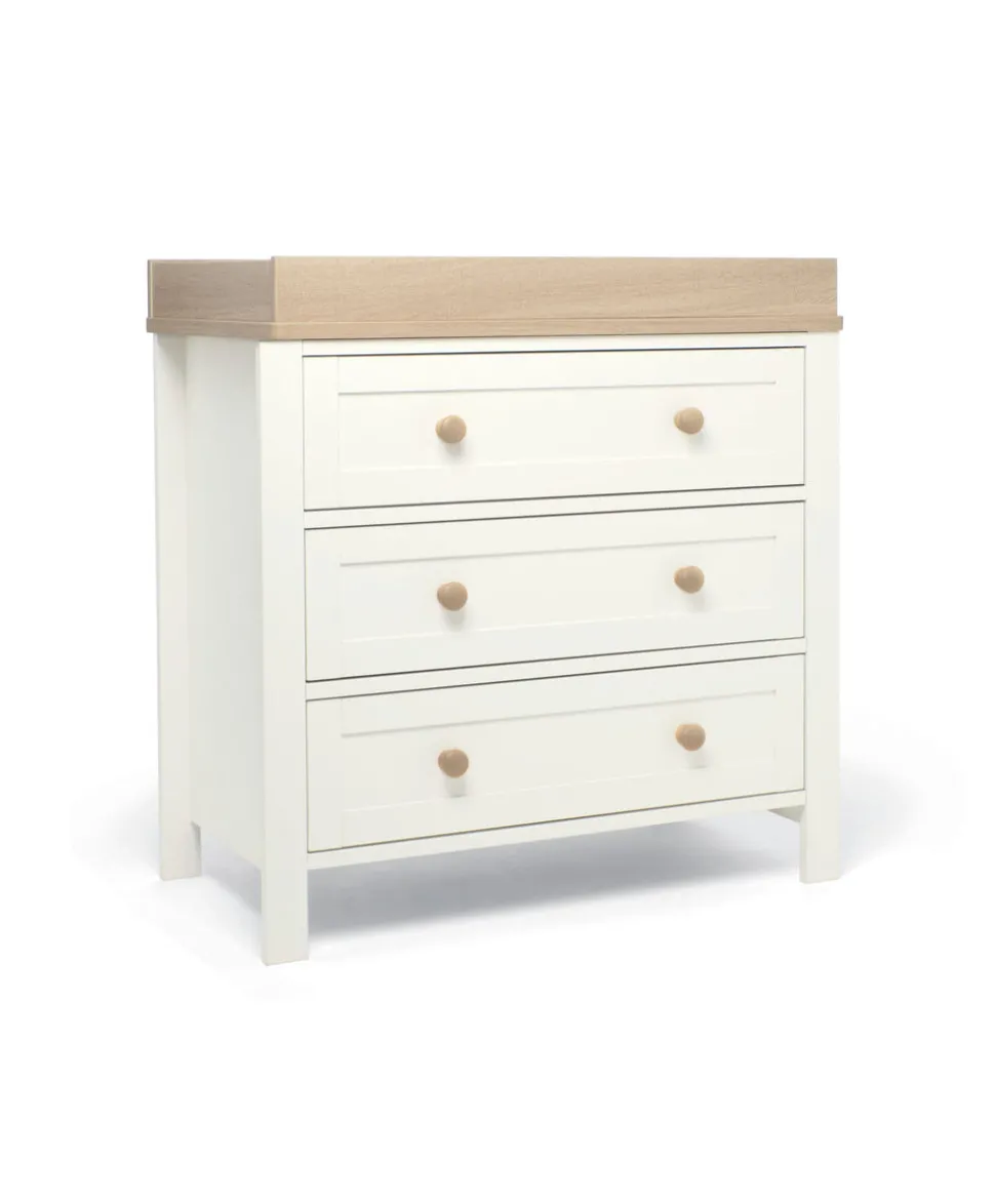 Wedmore 2 Piece Small Cotbed Set with Dresser Changer - White/Oak