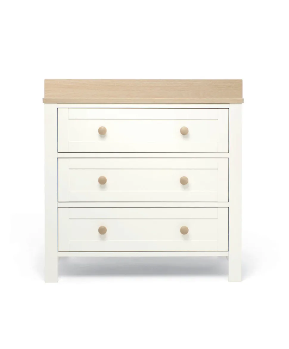 Wedmore 2 Piece Small Cotbed Set with Dresser Changer - White/Oak