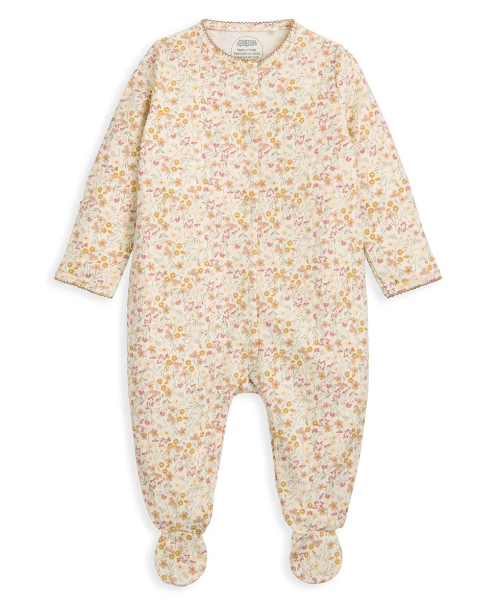Welcome to the World Floral Baby Clothes 5 Piece Set
