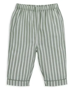 Woven Green Stripe Pyjamas